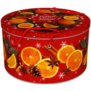 Жестяная коробка с конфетами